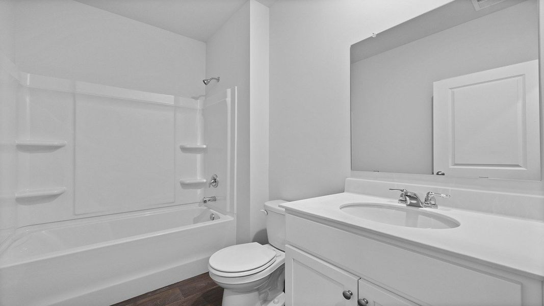 Furnished interior view inside a new home in Rivers Reach, Yemassee (Image 12). Furnished interior view inside a new home in Rivers Reach, Yemassee (Image 12).