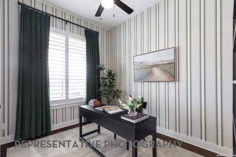 Furnished interior view inside a new home in Davis Ranch, San Antonio (Image 6).
