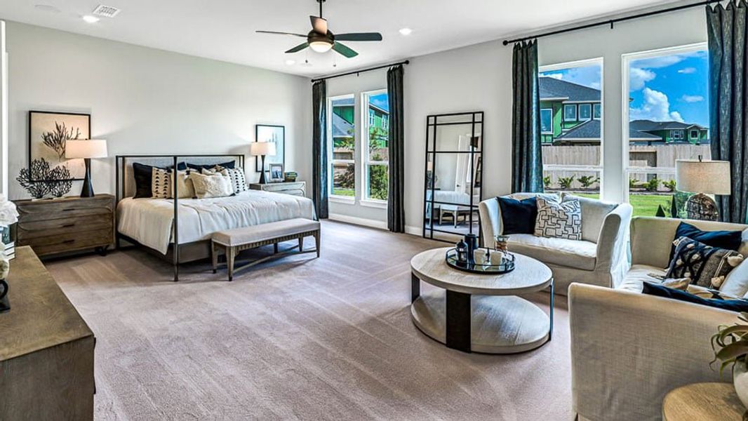 Furnished interior view inside a new home in Avalon at Cypress, Cypress (Image 4). Furnished interior view inside a new home in Avalon at Cypress, Cypress (Image 4).