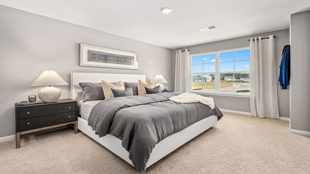 Furnished interior view inside a new home in North Village Townes, Greensboro (Image 6).