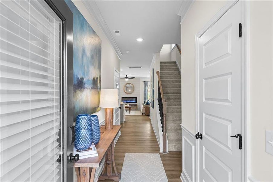 Furnished interior view inside a new home in The Andros, Dalton (Image 4).