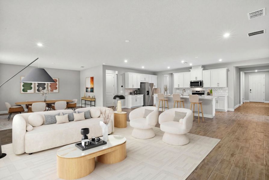 Furnished interior view inside a new home in Windwater, Parrish (Image 3).