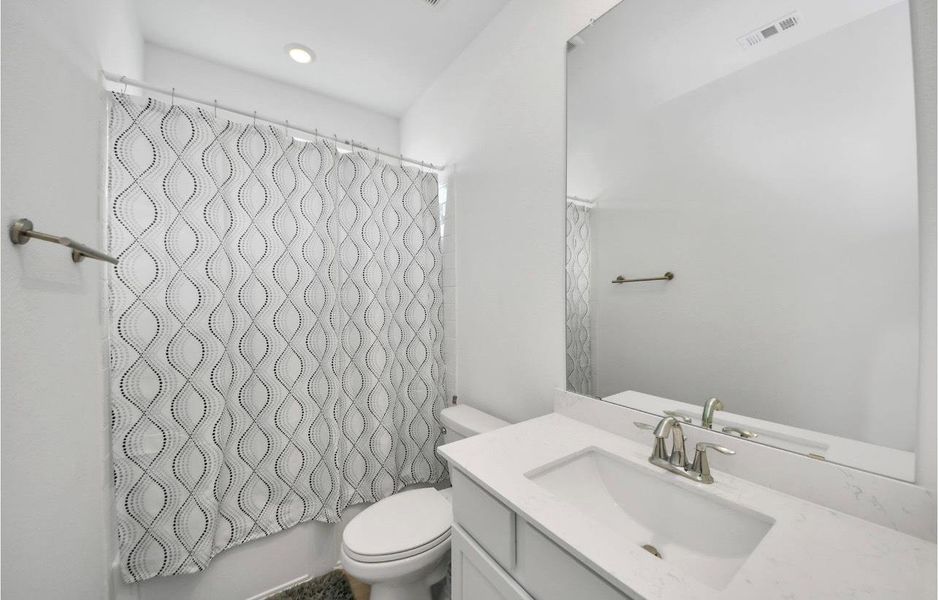 Furnished interior view inside a new home in Cross Creek West: Richmond Collection, Fulshear (Image 26).