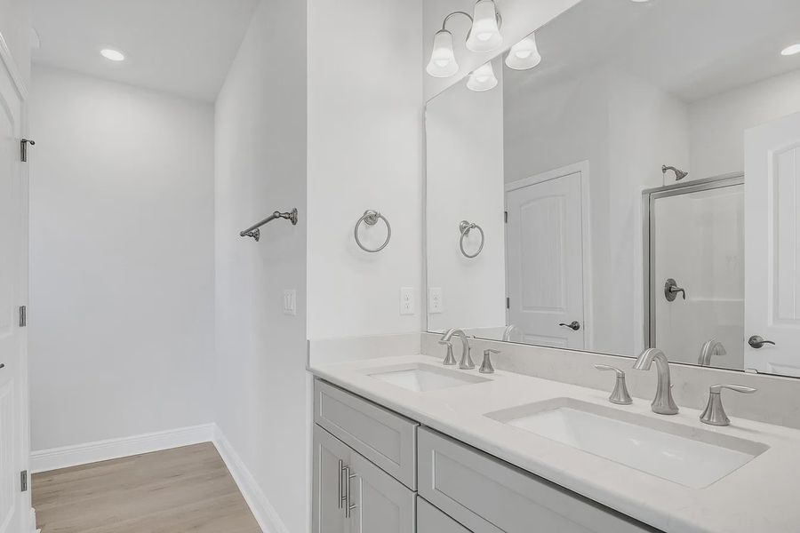 Furnished interior view inside a new home in The Bluffs at Lafayette, Freeport (Image 8).