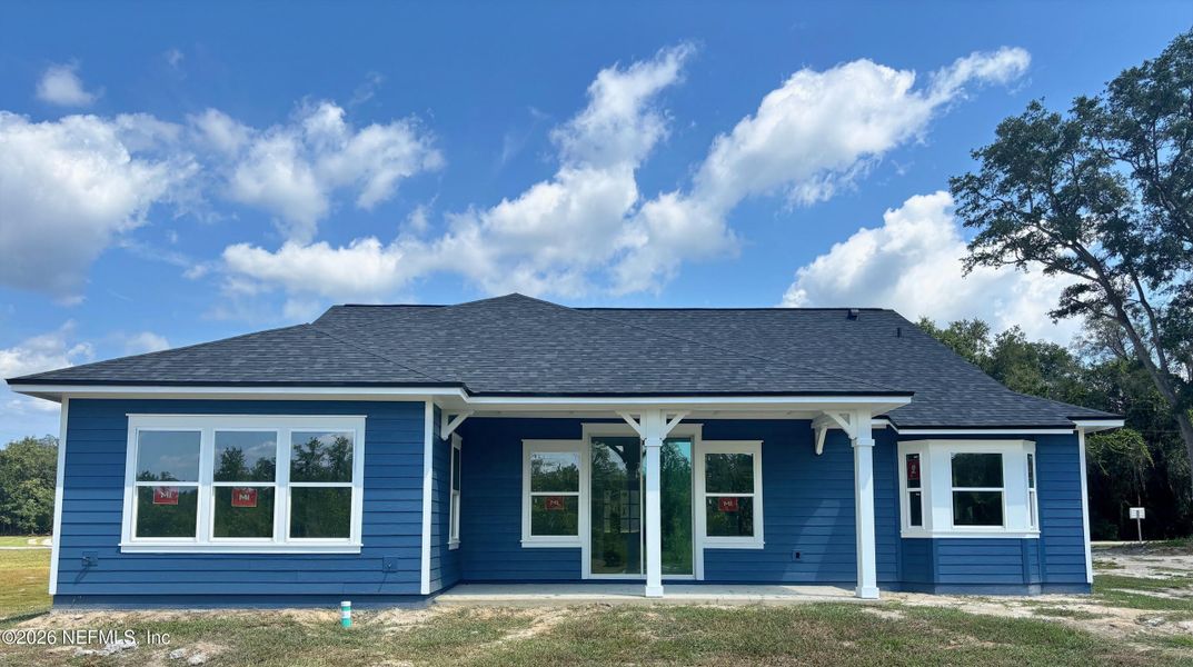 Exterior details and patio area of a home in , Melrose (Image 3).