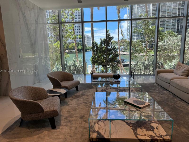 Furnished interior view inside a new home in Aston Martin Residences, Miami (Image 4).