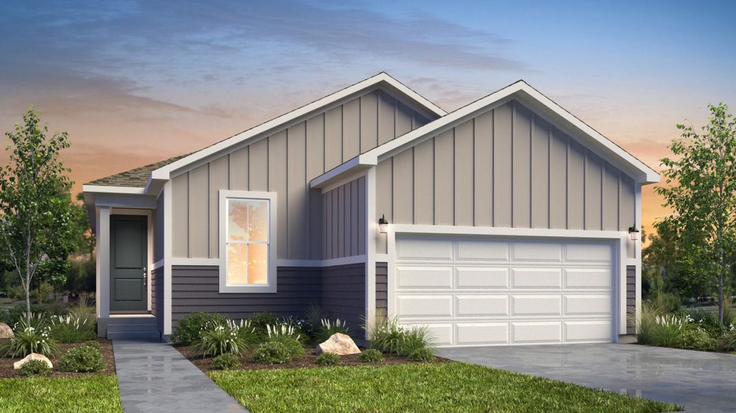 Representative exterior photo of a completed home built from the Fir by View Homes in Aspen Ranch, Fountain, CO (Image 1).