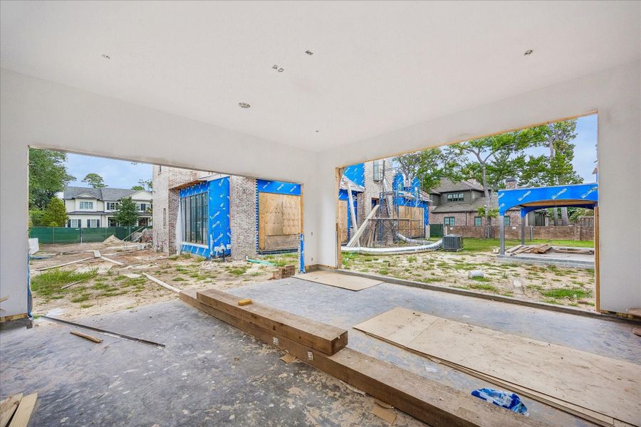 In-progress construction of a new home in , Hunters Creek Village, TX (Image 10).