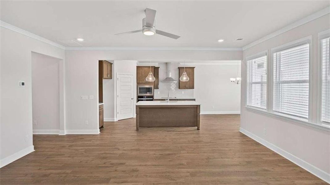 Furnished interior view inside a new home in Kingston Ranch at Lake Oconee, Buckhead (Image 6).