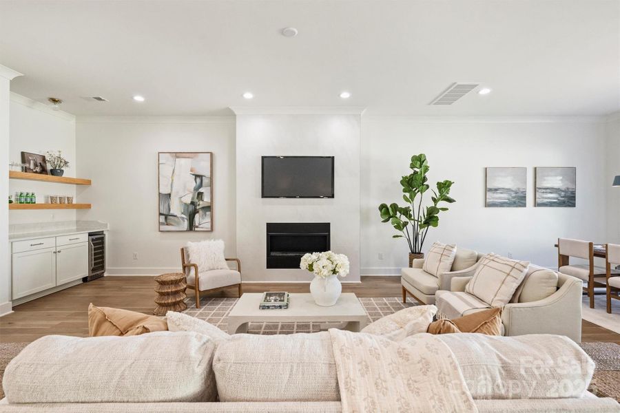 Furnished interior view inside a new home in , Charlotte (Image 14).