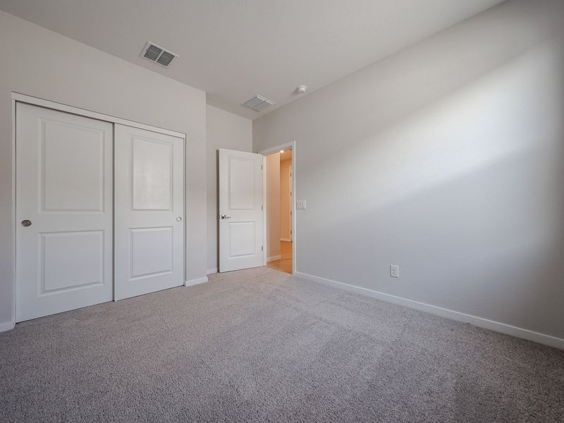 A room with white doors. A room with white doors.