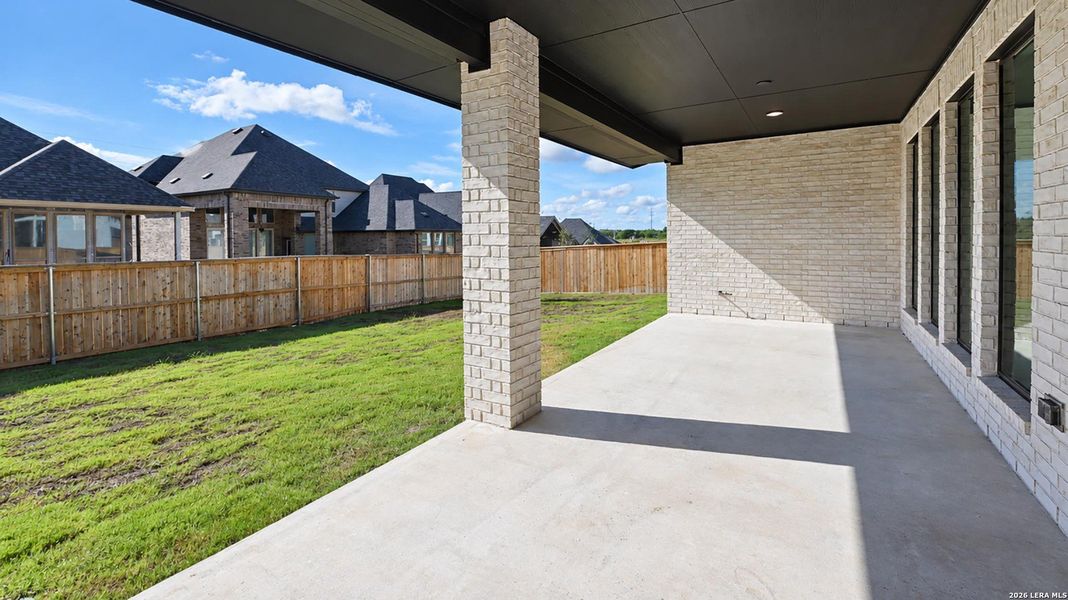 Exterior details and patio area of a home in Mayfair, New Braunfels (Image 3).