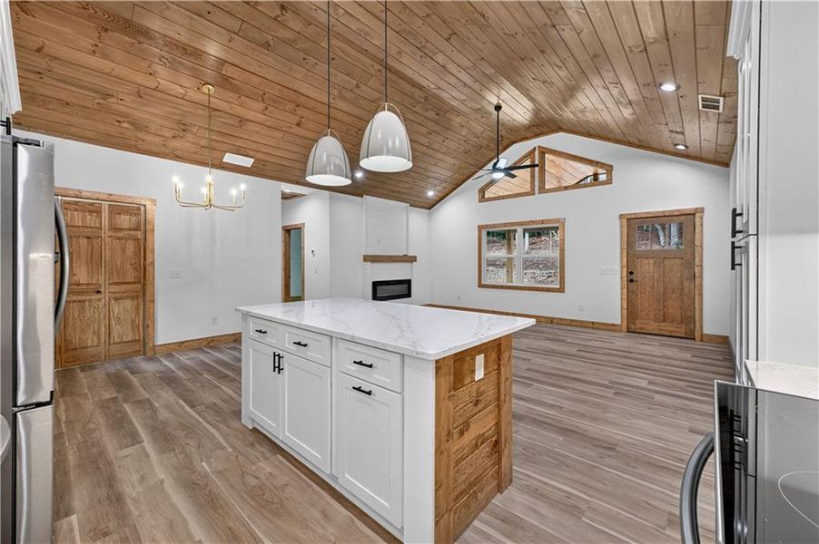 Furnished interior view inside a new home in , Ellijay (Image 9).