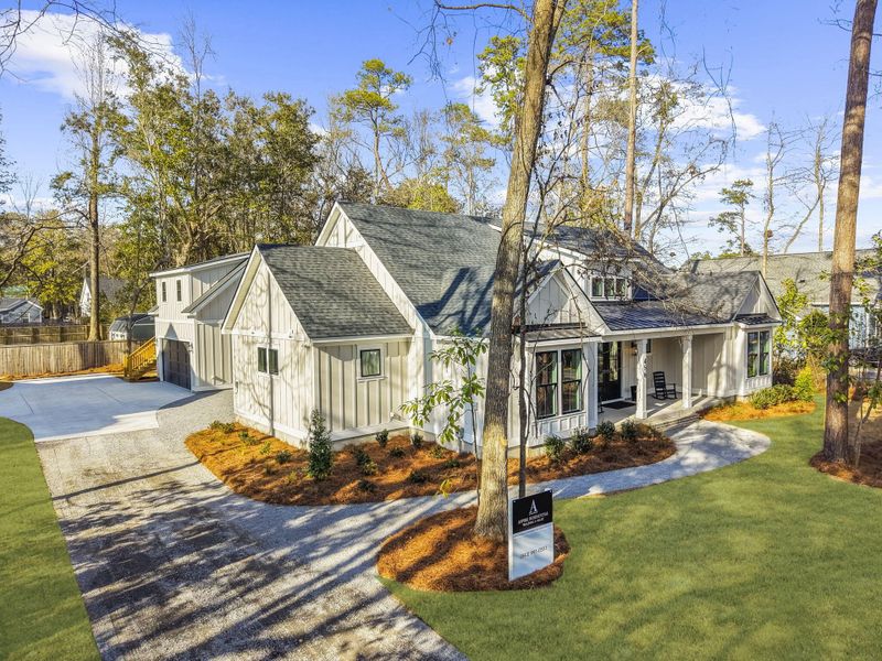 Front exterior of a new home in , Summerville, SC, highlighting curb appeal (Image 36).