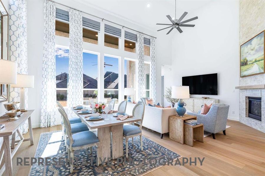 Furnished interior view inside a new home in Star Trail, Prosper (Image 8).