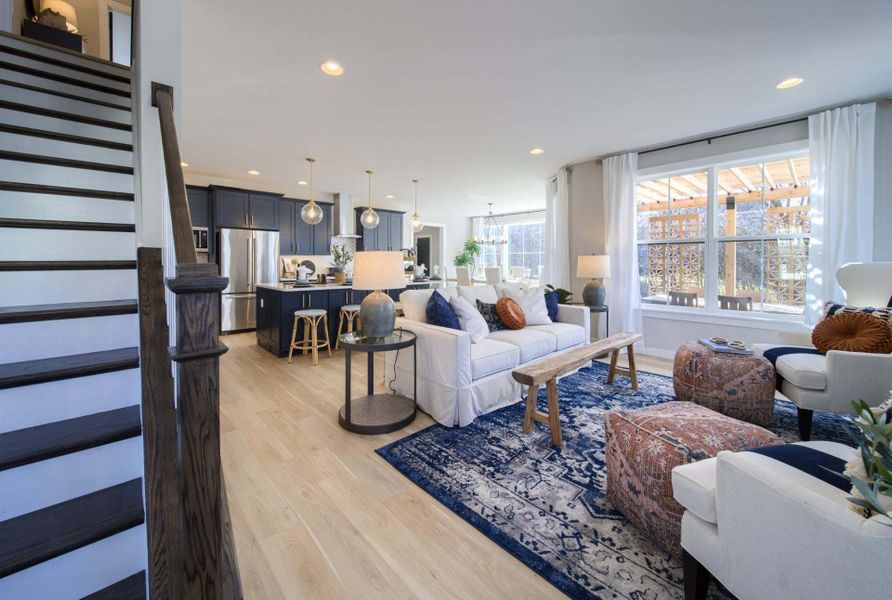 Family Room and Classic Kitchen