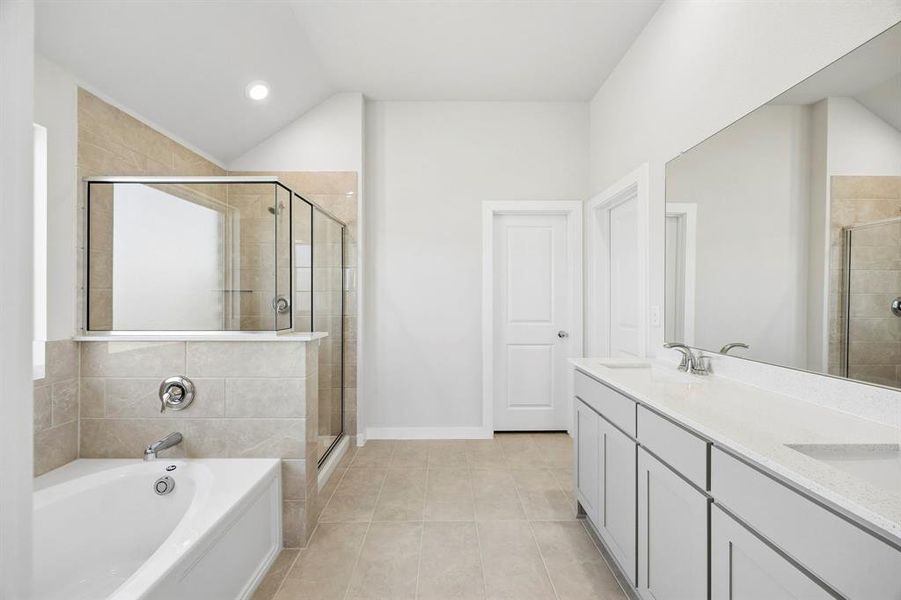 Furnished interior view inside a new home in Mercer Meadows, Royse City (Image 9).