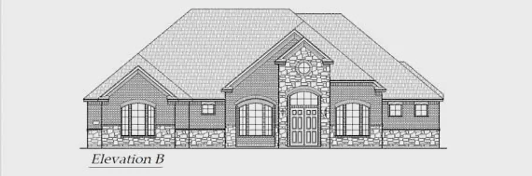 Exterior rendering of this home design in Lakeway Estates, Waxahachie, TX (Image 5).