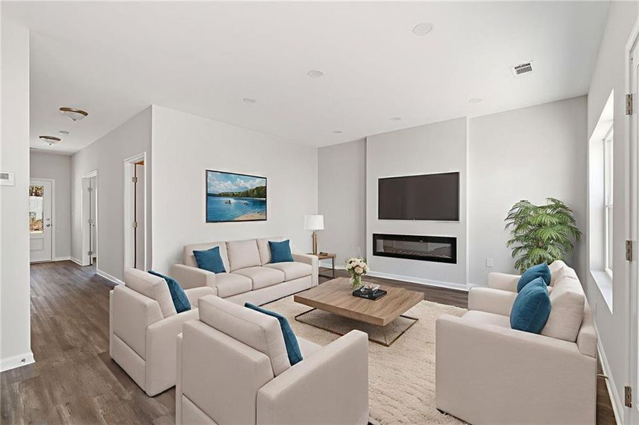 Furnished interior view inside a new home in , Temple (Image 7).