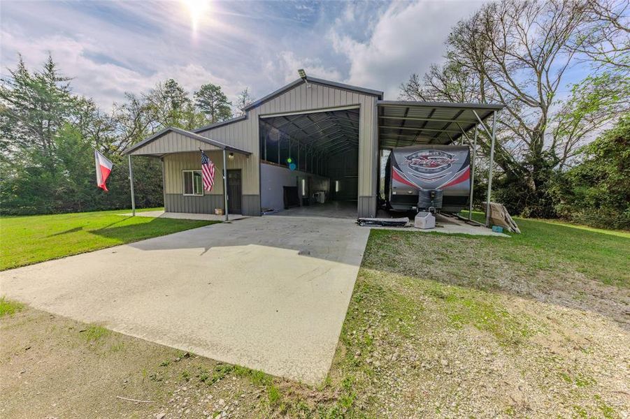 Covered RV, Boat, Equipment Parking