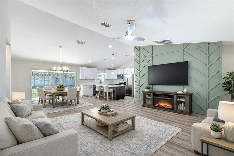 Furnished interior view inside a new home in , Ocala (Image 9).