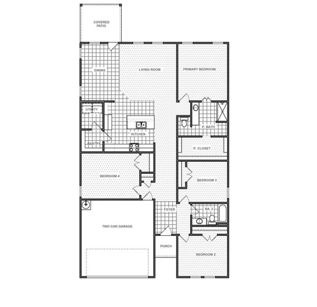 2D floor plan layout of this home in Attwater, Waller, TX (Image 2). 2D floor plan layout of this home in Attwater, Waller, TX (Image 2).