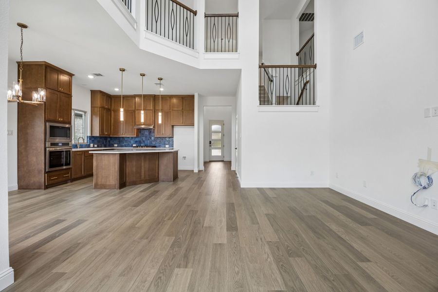 Furnished interior view inside a new home in Country Lakes, Denton (Image 12).