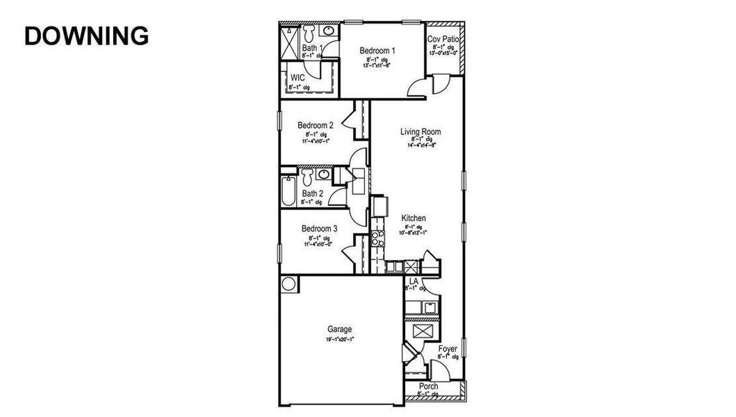 2D floor plan layout of this home in Evergreen, Holly Hill, SC (Image 2). 2D floor plan layout of this home in Evergreen, Holly Hill, SC (Image 2).
