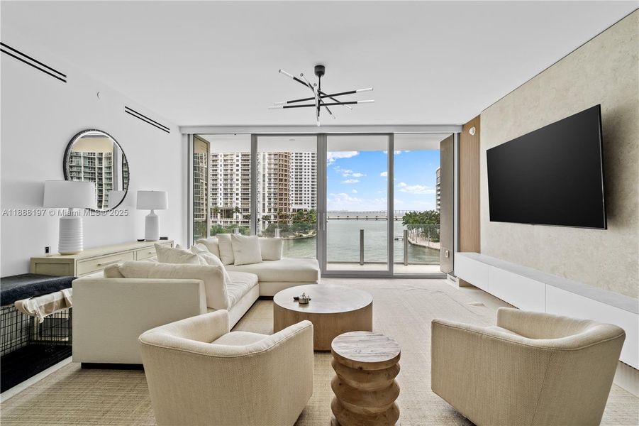 Furnished interior view inside a new home in , Miami (Image 11).