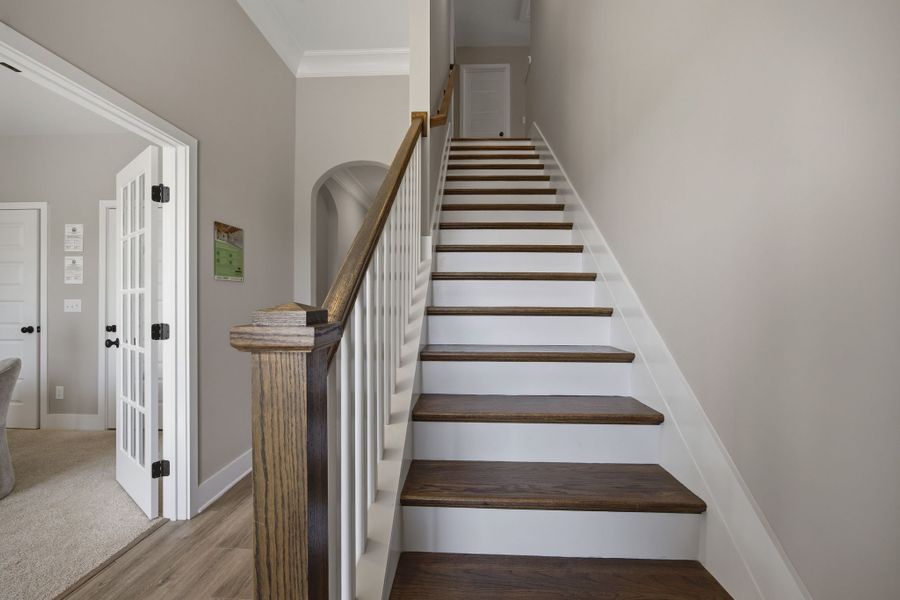 Hardwood Stairs - Photo of Model Home