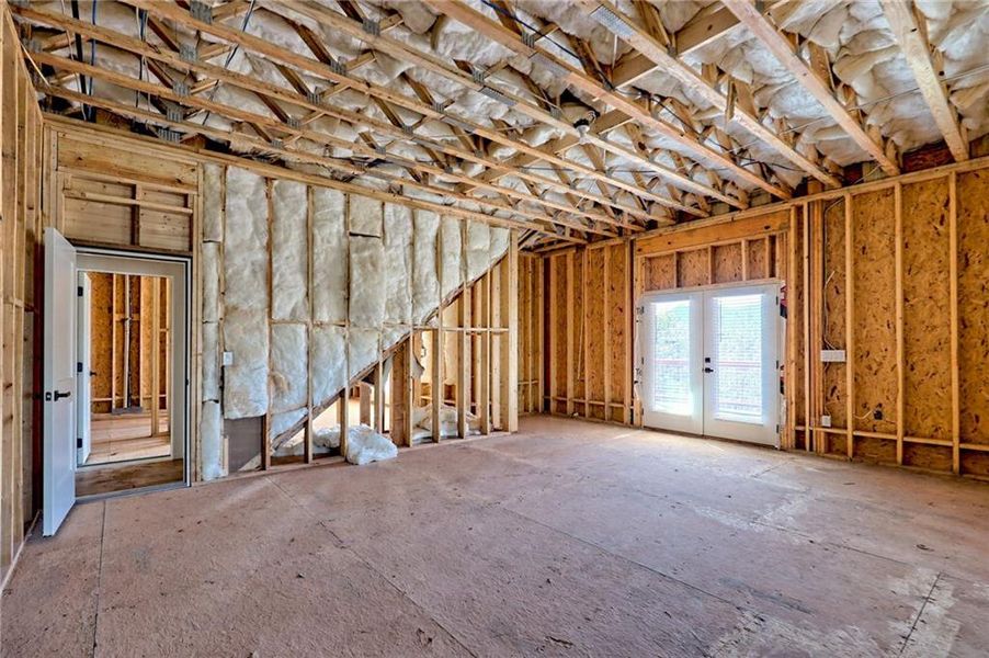 In-progress construction of a new home in , Hiawassee, GA (Image 47).