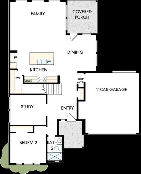 2D floor plan layout of this home in Easthaven at Bridgeland Central - Vision Collection, Cypress, TX (Image 4). 2D floor plan layout of this home in Easthaven at Bridgeland Central - Vision Collection, Cypress, TX (Image 4).