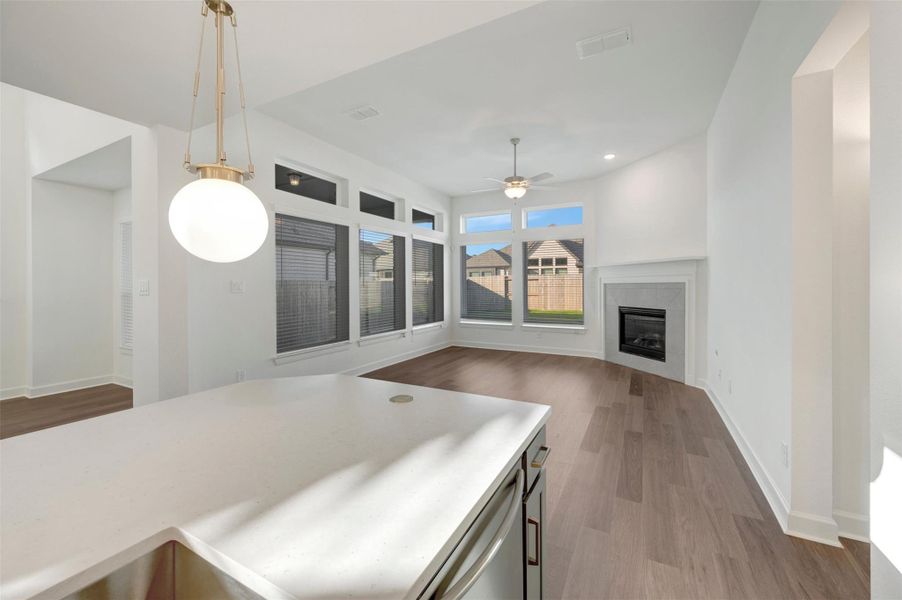Furnished interior view inside a new home in Riceland - Enclave Collection, Mont Belvieu (Image 10).