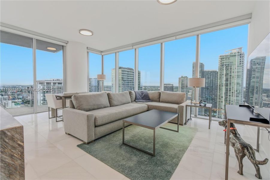 Furnished interior view inside a new home in Missoni Baia, Miami (Image 5).