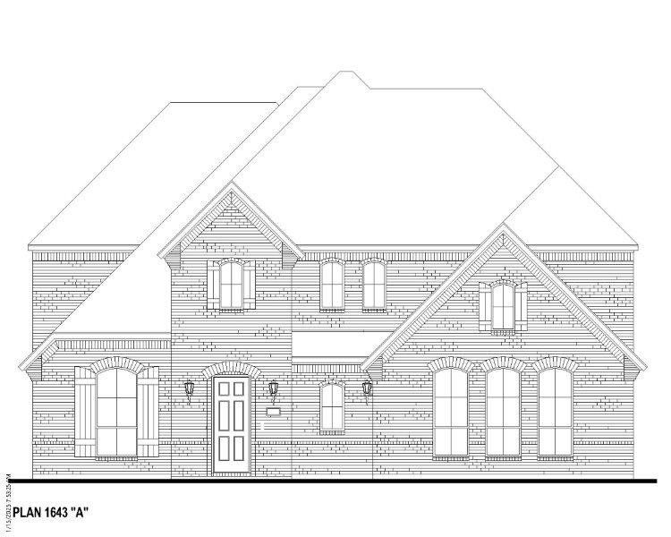 Plan 1643 Elevation A