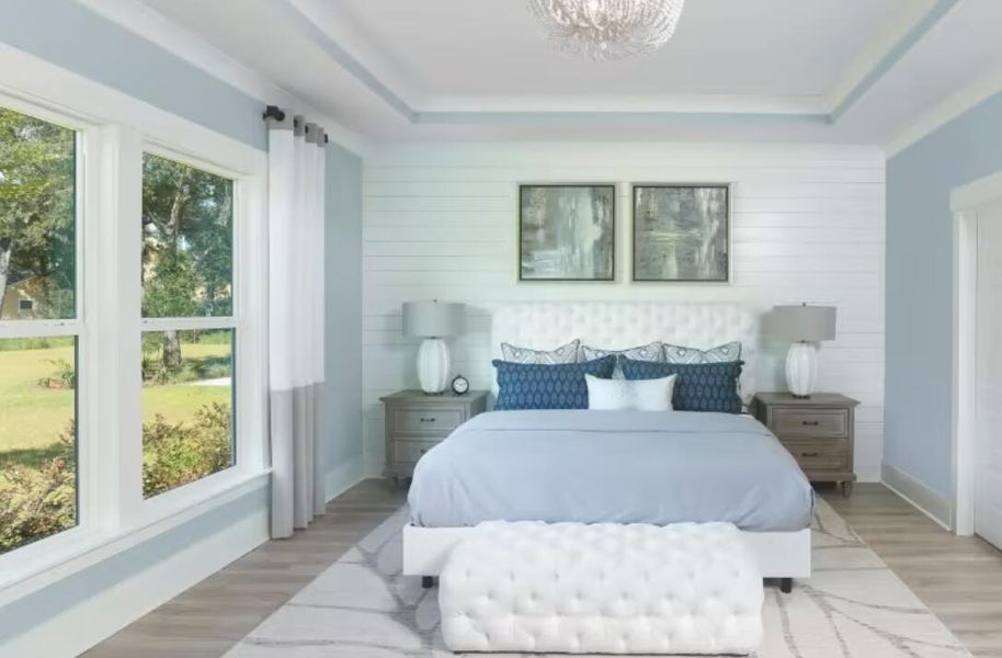 Furnished interior view inside a new home in Sea Island Preserve, Johns Island (Image 11).