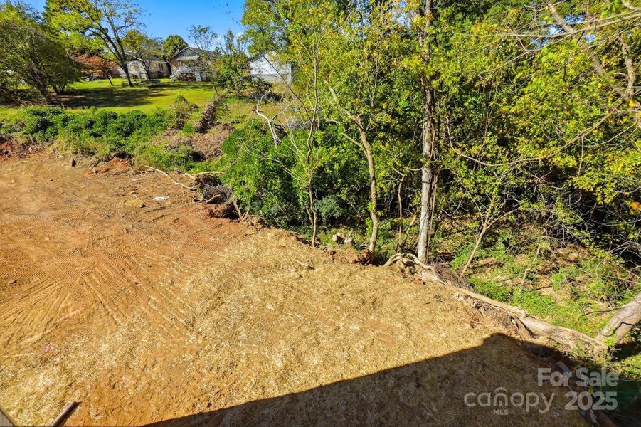 Back Deck overlooking private wooded back yard Back Deck overlooking private wooded back yard