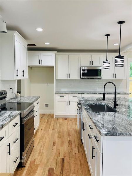 Furnished interior view inside a new home in , Atlanta (Image 11). Furnished interior view inside a new home in , Atlanta (Image 11).