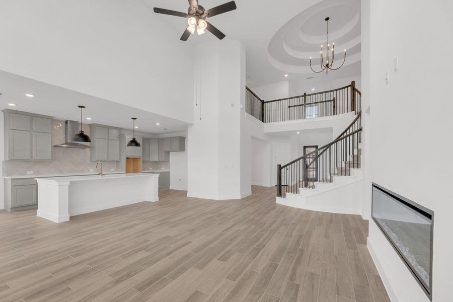 Furnished interior view inside a new home in Santa Rita Ranch, Liberty Hill (Image 13).