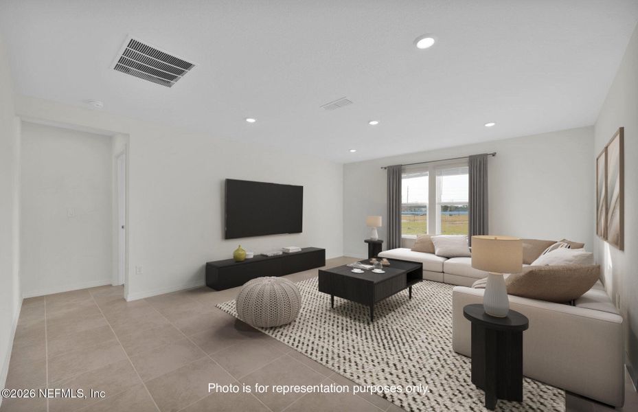 Furnished interior view inside a new home in Wells Landing, Jacksonville (Image 14).