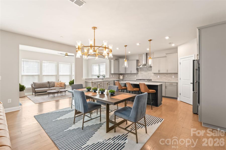 Furnished interior view inside a new home in Parkside Crossing, Charlotte (Image 17).
