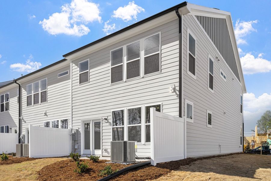 Exterior details and patio area of a home in Sweetbrier, Durham (Image 21).