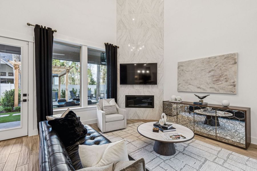 Representative furnished interior of a home built from the Iredell by Pulte Homes in Corley Farms, Boerne (Image 10).