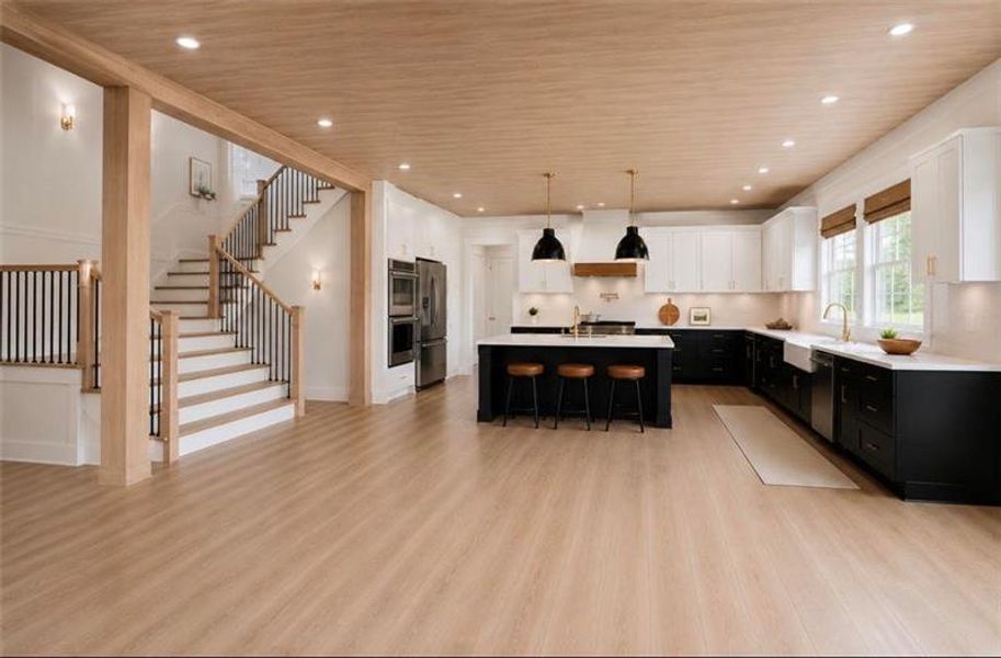 Furnished interior view inside a new home in , Monticello (Image 8).