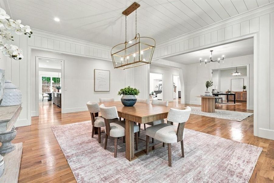 Furnished interior view inside a new home in , Roswell (Image 19).