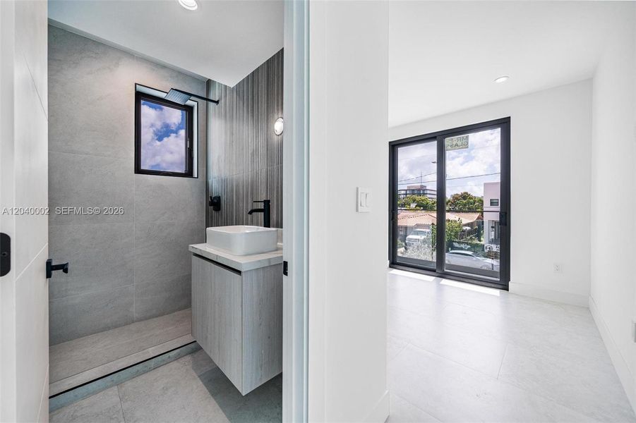Furnished interior view inside a new home in , Miami (Image 35).
