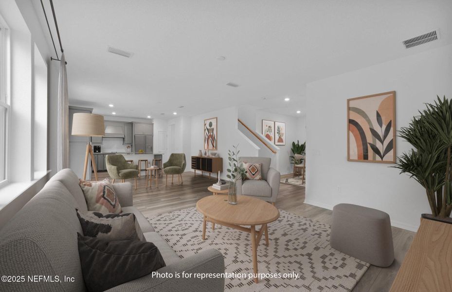 Furnished interior view inside a new home in Hyland Trail, Green Cove Springs (Image 8).