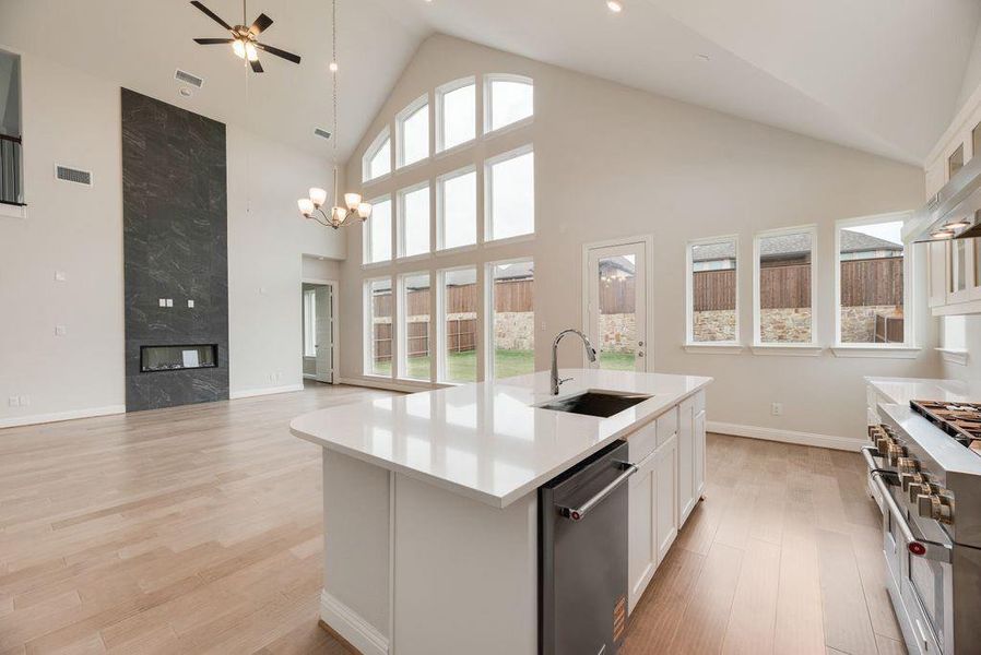 Furnished interior view inside a new home in Monterra, Fate (Image 17).