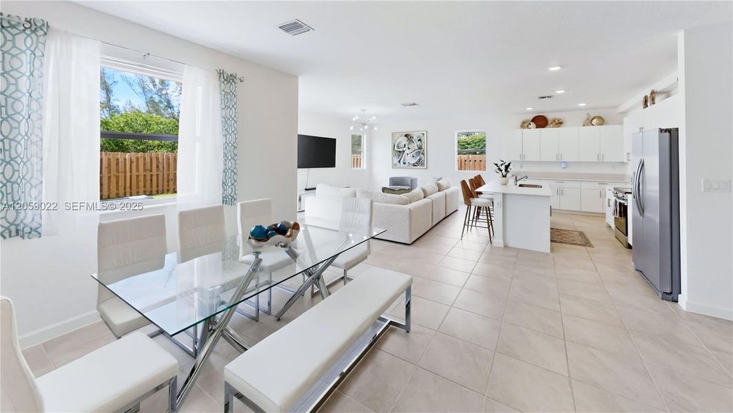 Furnished interior view inside a new home in , Homestead (Image 19). Furnished interior view inside a new home in , Homestead (Image 19).