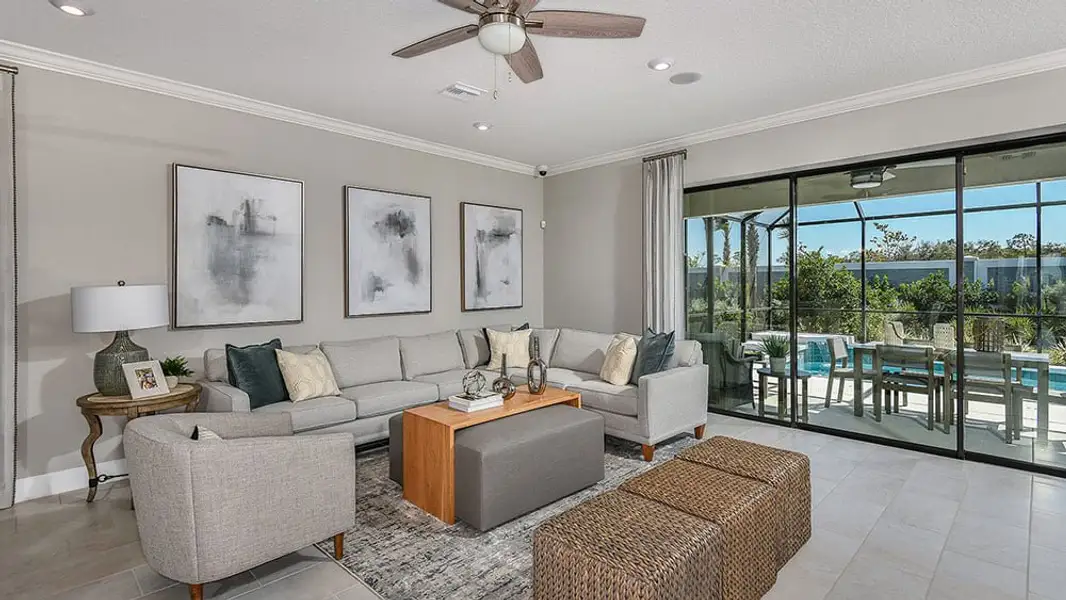 Representative furnished interior of a home built from the Antigua by Taylor Morrison in Cassia at Skye Ranch, Sarasota (Image 10).